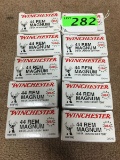 500 ROUNDS 44 REM MAG WINCHESTER AMMO; 240 GR, JACKETED SOFT POINT