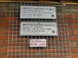 3 PORCELAIN SIGNS: