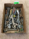 LARGE BOX LOT OF TOOLS, SOME VINTAGE