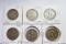 (6) WALKING LIBERTY HALF DOLLARS: 1928-S, 1933-S, 1935-S, 1937, 1937-D, 1939-S