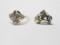 TWO 10KT LADIES  YELLOW GOLD AND DIAMOND RINGS