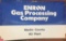 LARGE DOUBLE SIDED PORCELAIN SIGN, ENRON GAS PROCESSING COMPANY