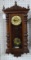 GUSTAV BECKER  COLUMN EIGHT DAY CLOCK WIT MAHOGANY CASE