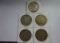 (5) PEACE SILVER DOLLARS: 1922-D, 1923, 1926-S, 1928-S, 1935-S