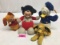 (4) DISNEY VINTAGE PLUSH TOYS: DONALD DUCK, LADY, PLUTO, MICKEY MOUSE