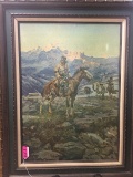 FRAMED C.M. RUSSELL PRINT