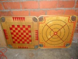 2 VINTAGE CAROM GAME BOARDS