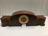 ANDREW, GREAT BRITIAN WALNUT VENEER MANTLE CLOCK