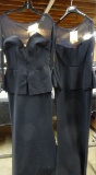 (2) CHIRA BONI AFEF ILLUSION LONG BLACK EVENING DRESSES - SIZE 8 & 10 - NEW WITH TAGS