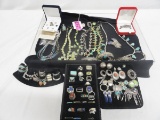 VERY LARGE LOT OF STERLING SILVER JEWELRY