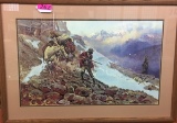 FRAMED C.M. RUSSELL PRINT