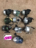 10 ASSORTED FISHING REELS