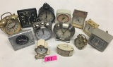 (13) ASSORTED VINTAGE  ALARM CLOCKS