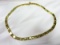 14KT YELLOW GOLD LINK STYLE NECKLACE, 18