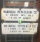 (2) MAGNOLIA PETROLEUM CO PORCELAIN SIGNS: