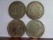 (4) CIRCULATED MORGAN SILVER DOLLARS: 1900, 1900-O, (2) 1921-S