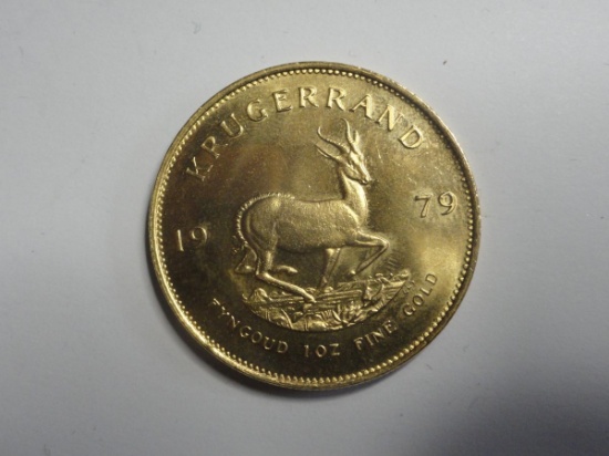 1979 SOUTH AFRICAN KRUGERAND ONE OUNCE FINE GOLD COIN