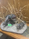 TABLE TOP MOUNT WITH WOOD DUCK & GADWALL