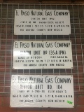 3 EL PASO NATURAL GAS PORCELAIN SIGNS RINCON LEASE NEW MEXICO