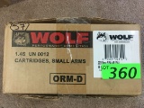 1000 ROUNDS WOLF PERFORMANCE 223 REM, 55 GR AMMO