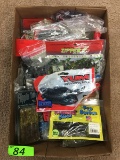 LOT OF BAGGED ASSORTED PLASTIC BAITS