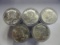 (5) ROLLS OF 20 1964 90% SILVER KENNEDY HALF DOLLARS, (100) TOTAL COINS