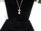 DIAMOND WHITE GOLD PENDANT & CHAIN,