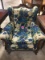 VINTAGE FLORAL UPHOLSTERED ARMCHAIR (38.5