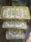 SET OF THREE PAINTED NESTING TABLES LARGEST TABLE (22