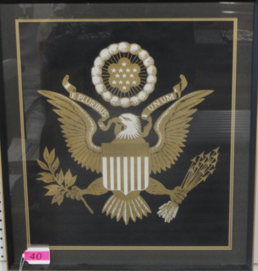 U.S. SEAL E PLURIBUS UNUM FRAMED PRINT