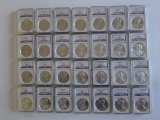 NGC GRADED MS69 SET OF SILVER AMERICAN EAGLE COINS, 1986-2013, (28) COINS TOTAL