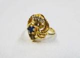 LADIES 14KT YELLOW GOLD FASHION RING