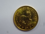 1978 SOUTH AFRICA 2 RAND FINE GOLD COIN, .2354 TROY OZ OF GOLD