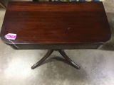 MAHOGANY FOLD OVER GAME TABLE