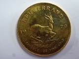 1975 SOUTH AFRICA KRUGERAND, 1 OZ, FINE GOLD COIN