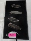 (4) WWII RIGGER POCKET KNIVES: