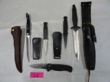 (4) SHEATH KNIVES & BENCHMADE AUTO KNIFE