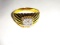 14 KT YELLOW GOLD AND DIAMOIND GENT'S RING