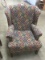 UPHOLSTERED WING BACK CHAIR