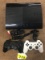 PS3 LOT: PS3 CONSOLE, (2) CONTROLLERS - ONE IS WHITE & ONE IS BLACK, (30) ASSORTED GAMES