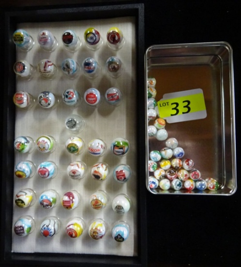 COLLECTION OF OIL COMPANY MARBLES