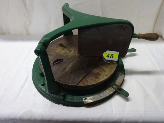 ANTIQUE CHEESE CUTTER USED IN GENERAL STORE