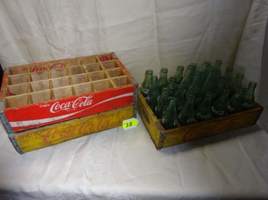 3 COCA COLA CRATE CARRIERS WITH 24 BOTTLES