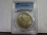 PCGS GRADED MS62 1899 MORGAN SILVER DOLLAR