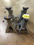 (4) 3 TON JACK STANDS: (2) AC DELCO, (2) EVERCRAFT