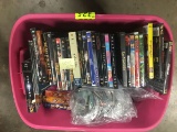 (205) ASSORTED DVD'S PLUS (1) LOT OF ASSORTED LIGHT BULBS