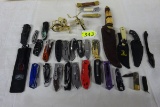 LARGE LOT FOLDING KNIVES