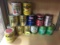 14 COLLECTIBLE OIL  AND TRANSMISSION  FLUID CANS, (FULL)