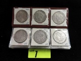 (24) MIXED DATE PEACE AND MORGAN SILVER DOLLARS: PEACE