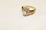 14KT YELLOW GOLD WEDDING SET